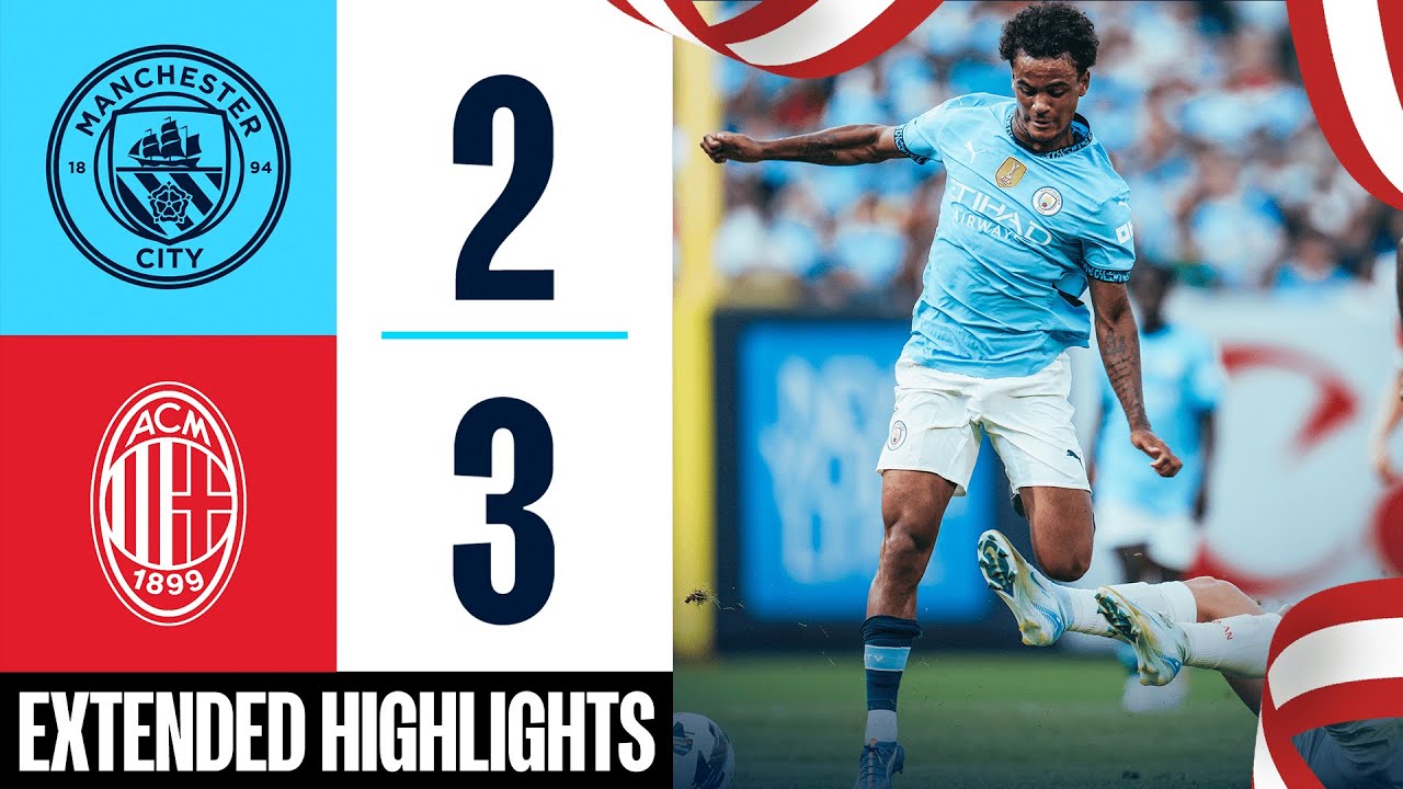 HIGHLIGHTS | MAN CITY 2-3 AC MILAN | Haaland, Colombo (2), McAtee & Nasti Goals! background