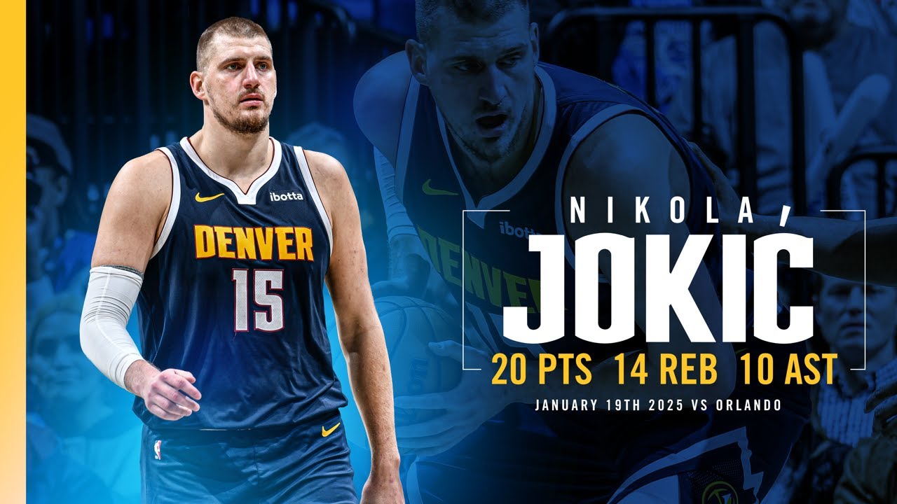 Nikola Jokić Third Straight Triple-Double 📺 | 1/19/25 Full Game Highlights vs. Magic