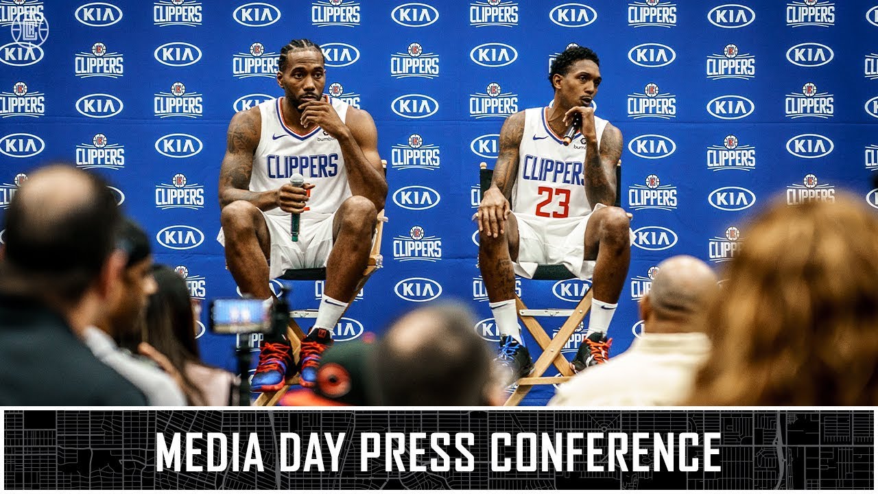 Kawhi Leonard & Lou Williams share their thoughts on the 2019-20 Season | LA Clippers background