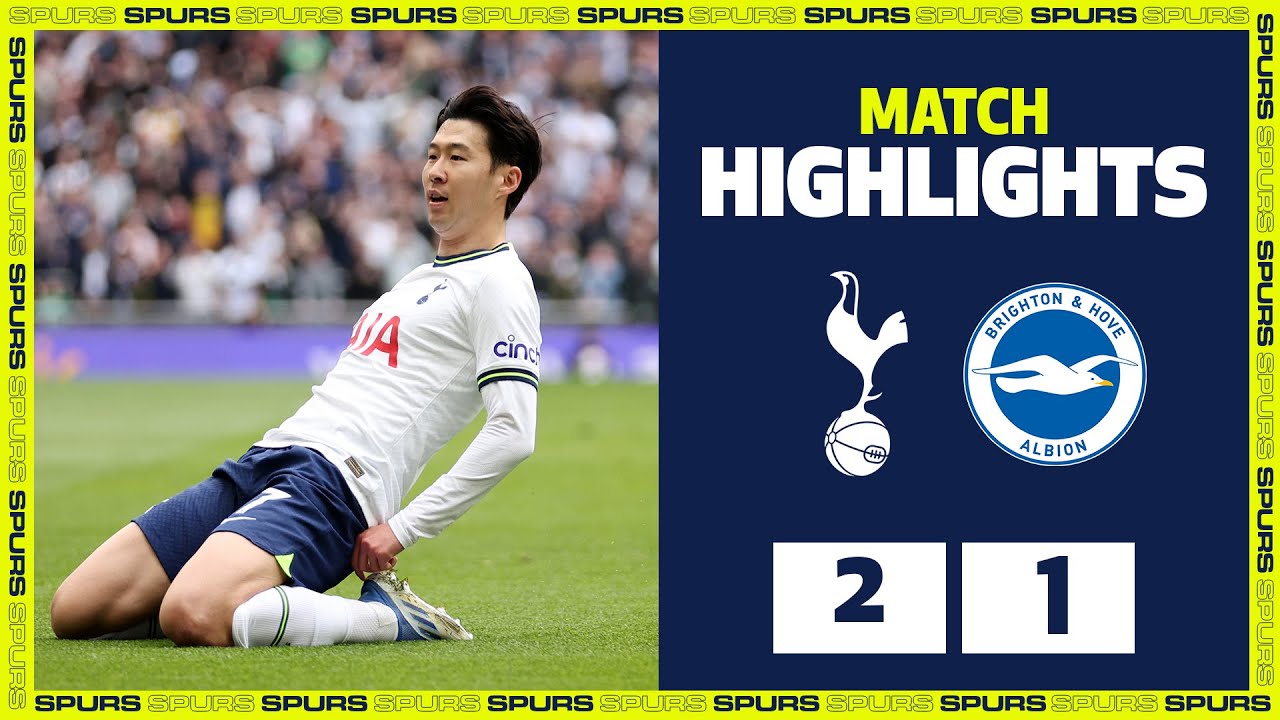 SPURS 2-1 BRIGHTON | HIGHLIGHTS | Heung-Min Son scores 100th Premier League goal! background