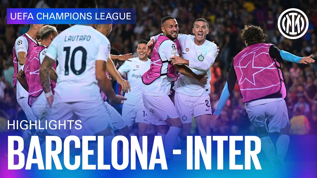 BARCELONA 3-3 INTER | HIGHLIGHTS | UEFA CHAMPIONS LEAGUE 22/23 ⚽⚫🔵🇬🇧
