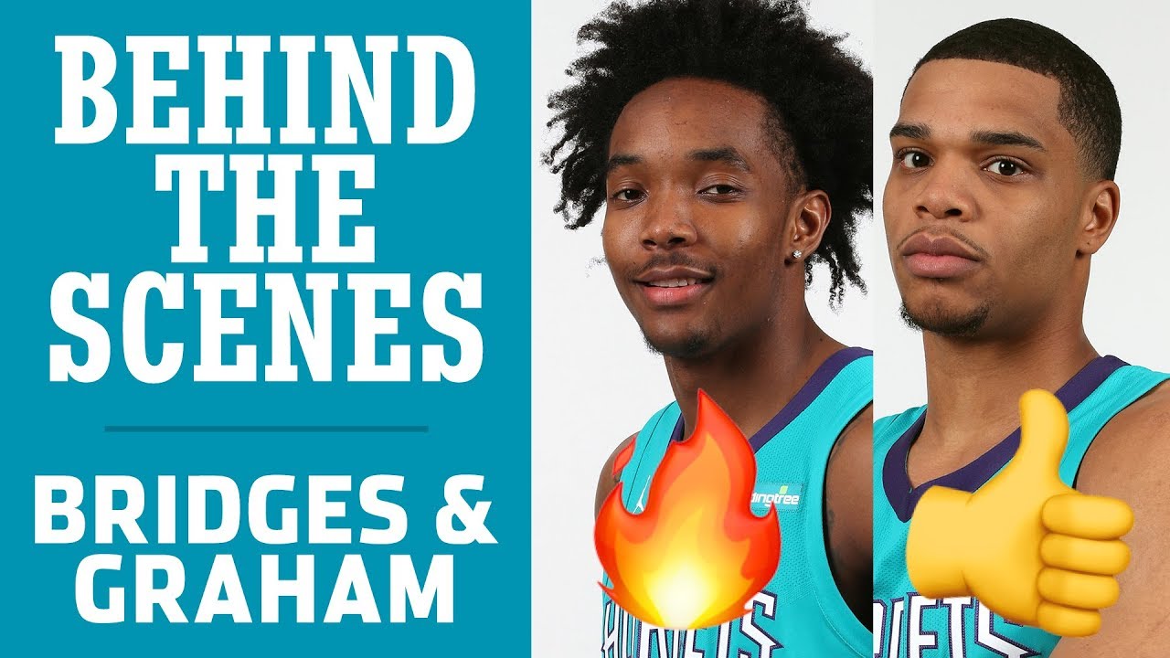 BEHIND THE SCENES | Miles Bridges & Devonte' Graham Visit Buzz City! background