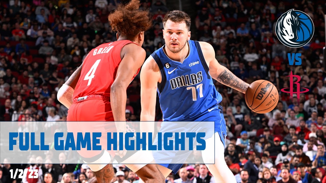 Luka Doncic (39 points) Highlights vs. Houston Rockets background