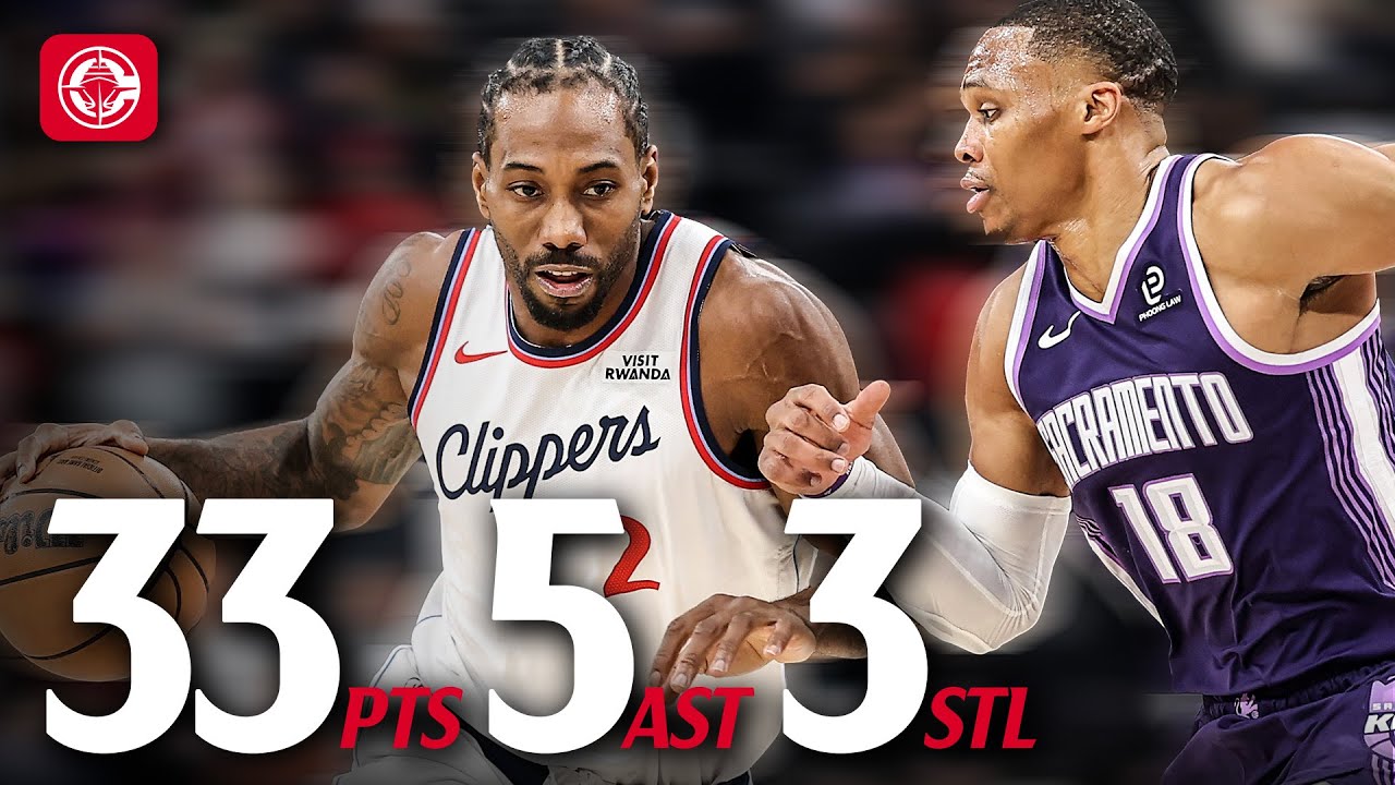 Kawhi Leonard’s 33 PTS Lead Clippers to 5 Straight Wins 🤖