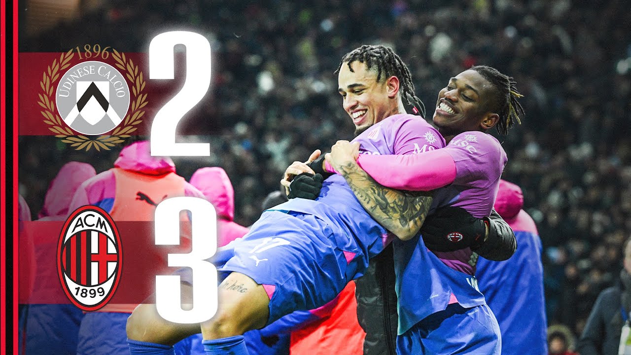 Loftus-Cheek, Jović, Okafor | A thrilling late comeback | Udinese 2-3 AC Milan | Highlights Serie A background