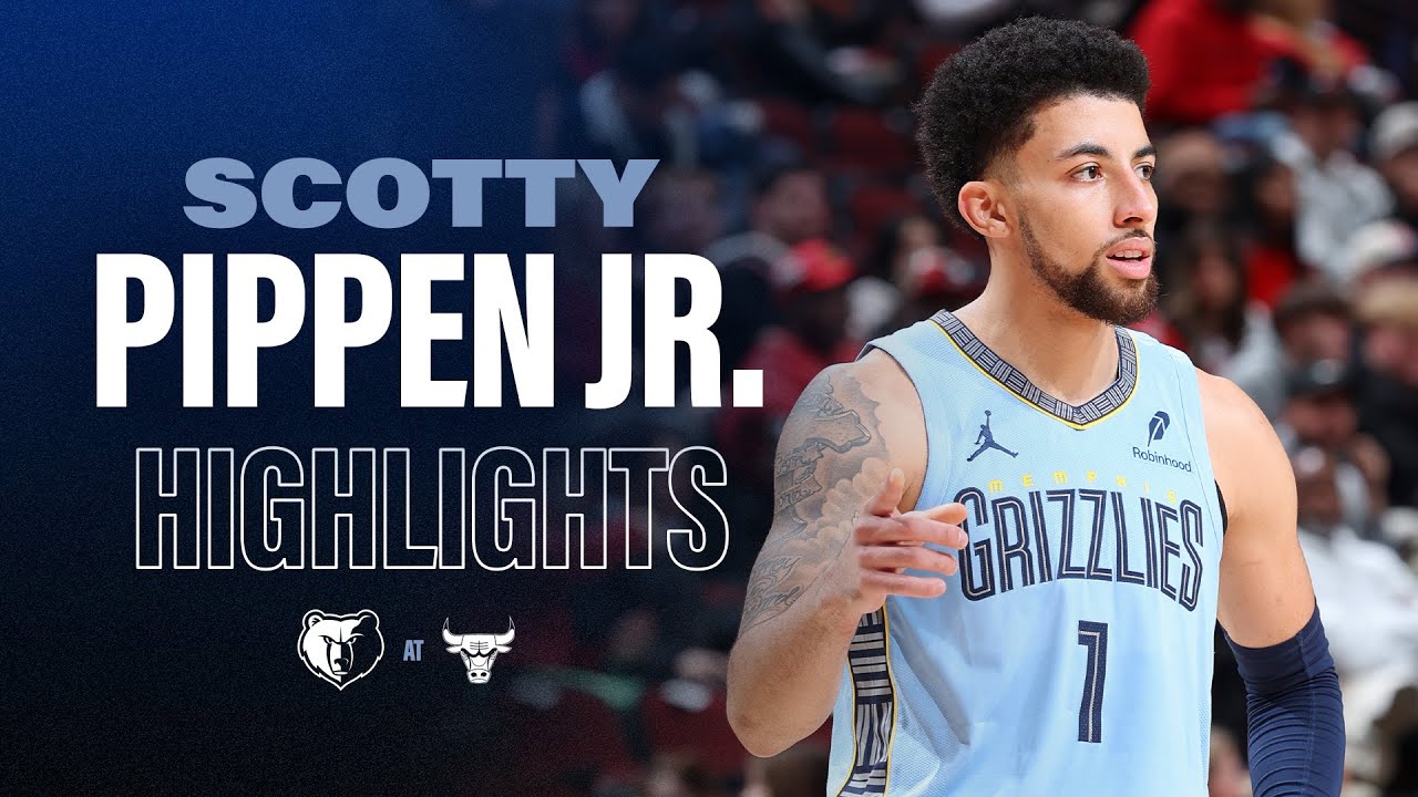 Scotty Pippen Jr. Highlights vs Chicago Bulls background