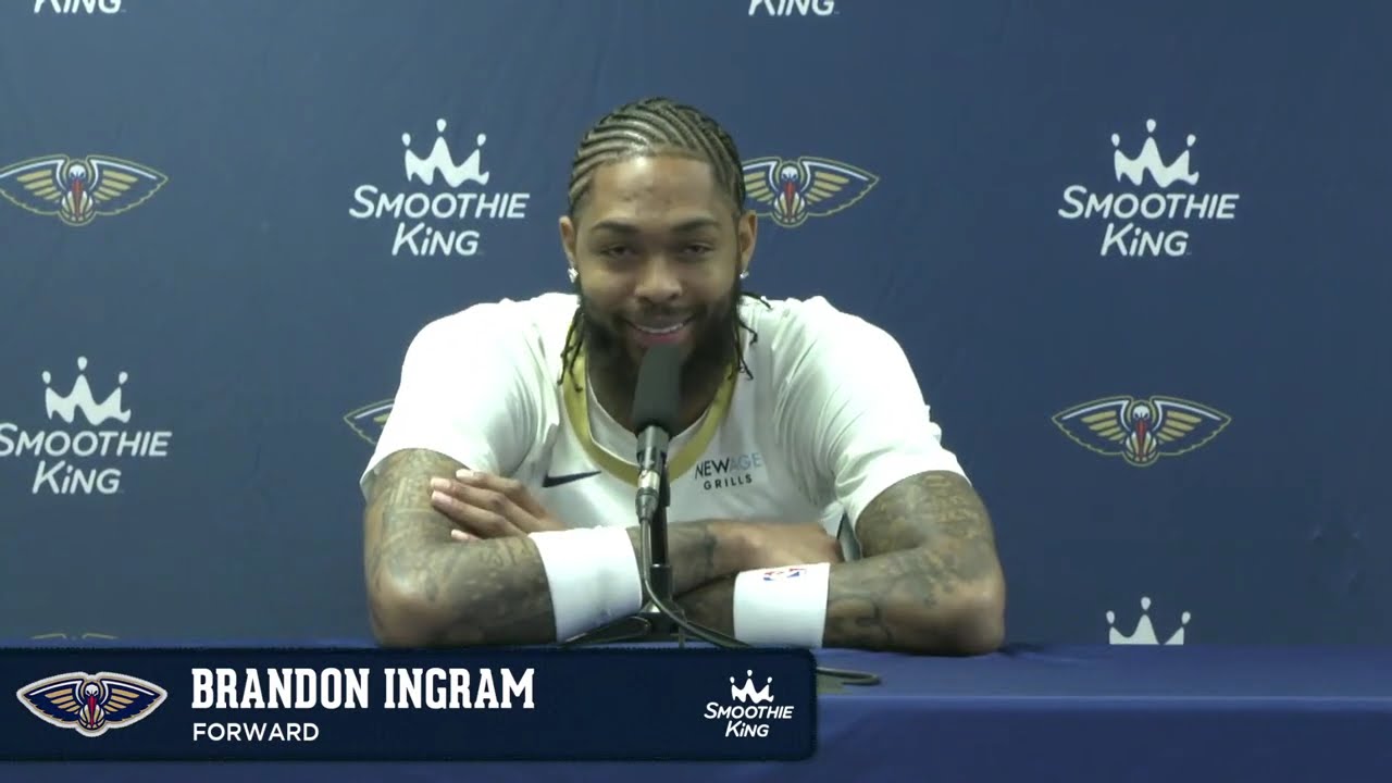 Brandon Ingram interview | Pelicans Media Day 2024 background
