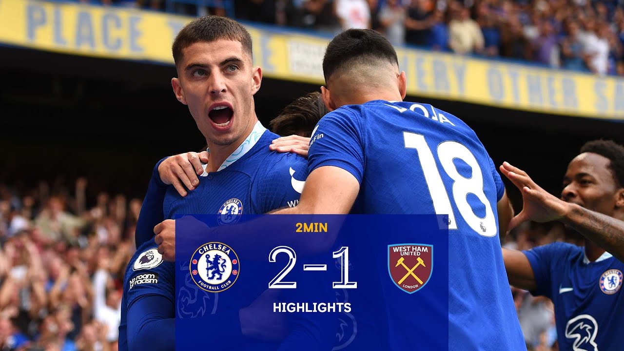 Chelsea 2-1 West Ham | Premier League Highlights background