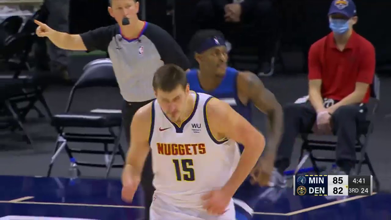 Nikola Jokic highlights (35 points) vs. Timberwolves (01/05/2021) background