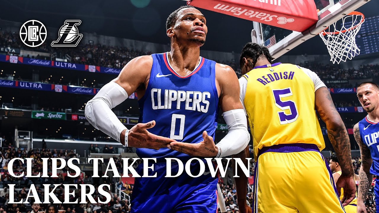 Clippers Take Down Lakers Highlights | LA Clippers background