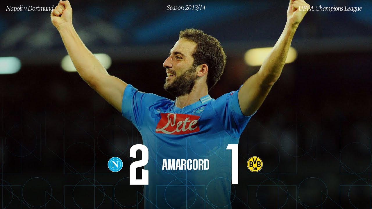 AMARCORD | #NapoliBorussiaDortmund 2-1 | Il Napoli di #Higuain stende i vicecampioni d'Europa background