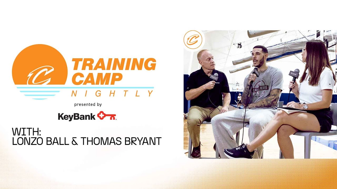 Training Camp Nightly, presented by KeyBank: Lonzo Ball & Thomas Bryant background