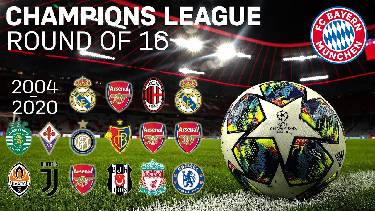 Champions League Round of 16 - All FC Bayern matches | Highlights background