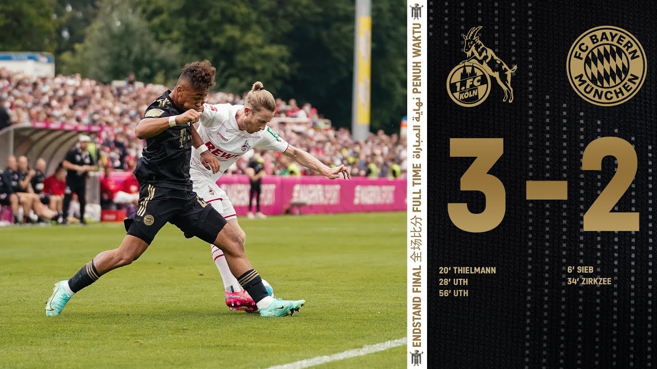 Our first friendly ends in a defeat | Highlights 1. FC Köln vs. FC Bayern 3-2 background