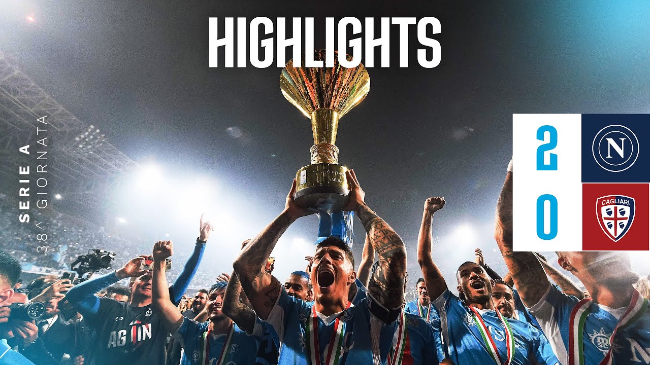 Highlights | SIAMO CAMPIONI D'ITALIA | Napoli - Cagliari 2-0 | Serie A - 38Βͺ giornata