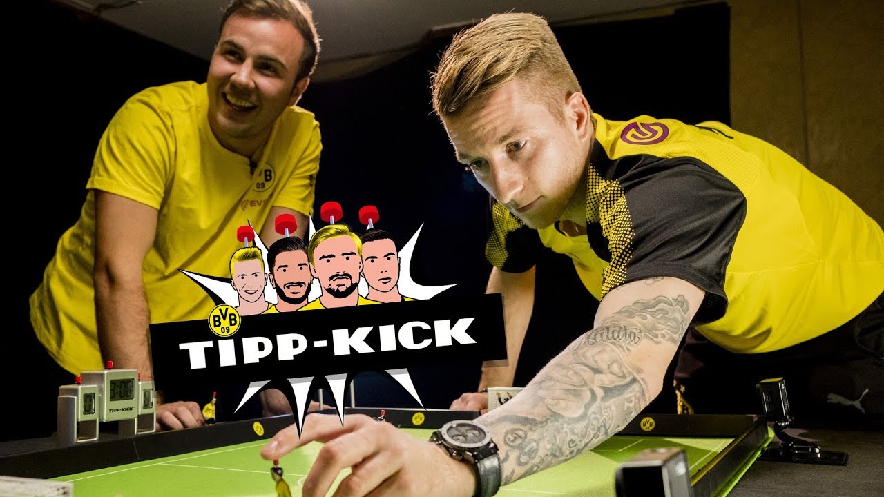 Mario Götze vs. Marco Reus | BVB Tipp-Kick Challenge | 🏆 | Semi Final #1 background