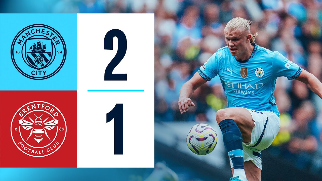Highlights! Man City 2-1 Brentford | Haaland stings the Bees with decisive winning double.