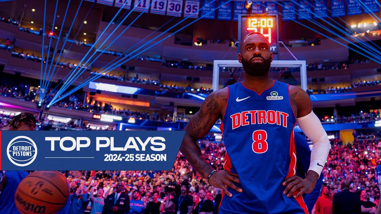 TOP PLAYS OF THE SEASON | Detroit Pistons 2024-25 Season background
