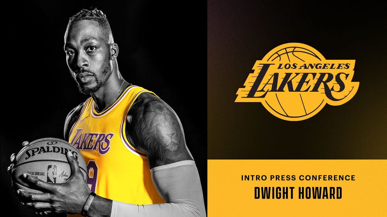 Intro Press Conference: Dwight Howard (8/6/21) background