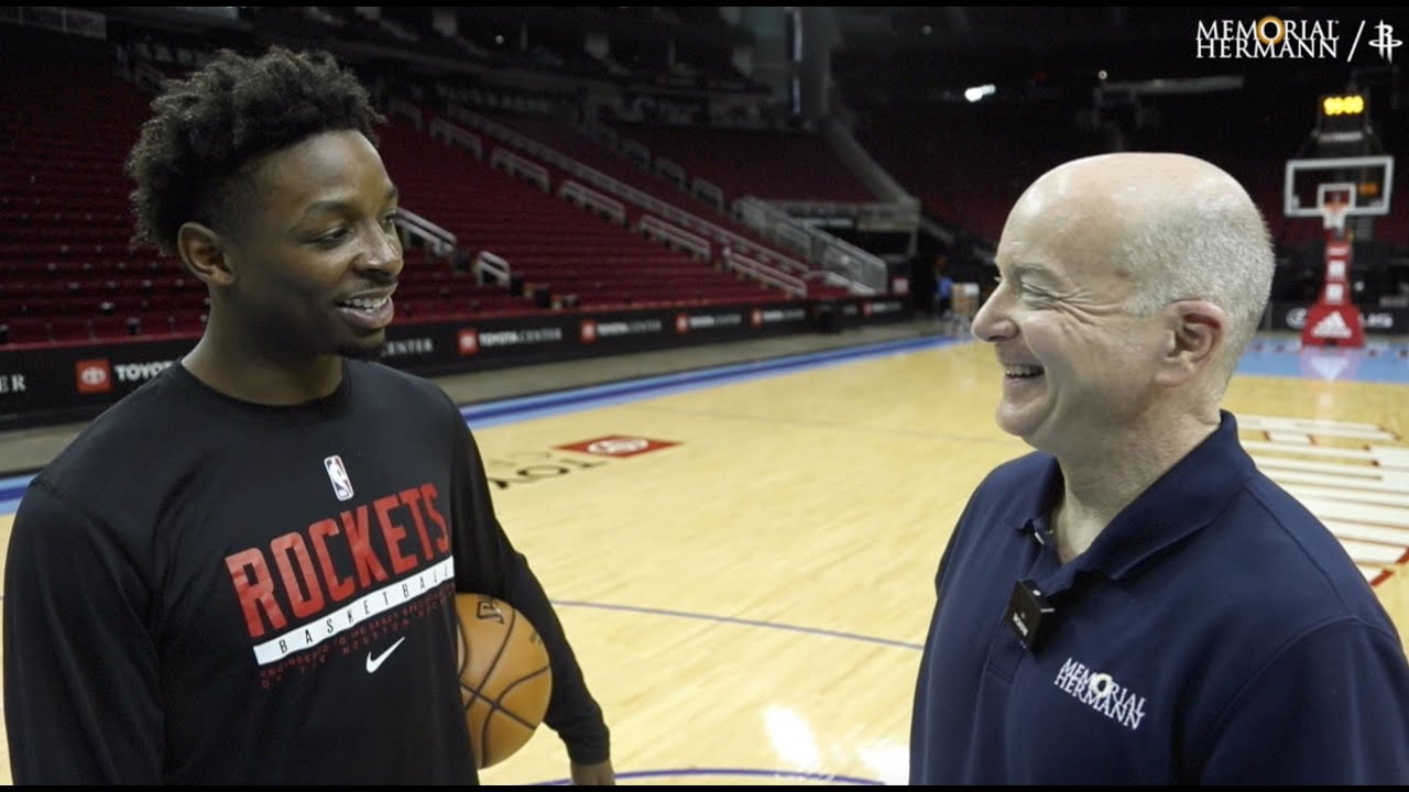Hoops and Health | Houston Rockets x Memorial Hermann background