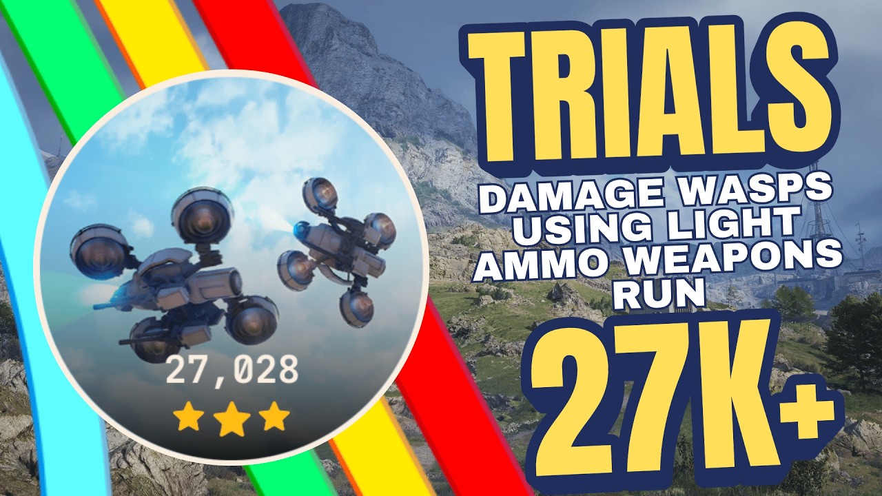 Solo Damage Wasps Using Light Ammo Weapons Run 27K+ | ARC Raiders