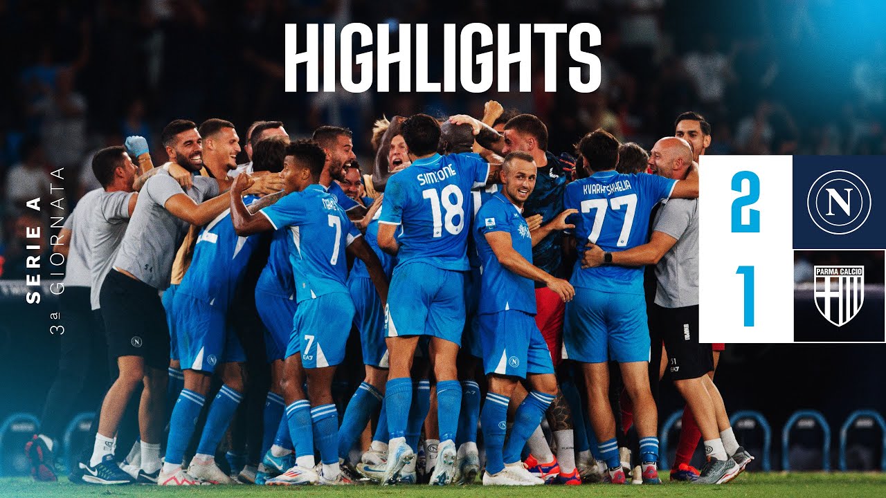 LUKAKU SEGNA ALL'ESORDIO, ANGUISSA COMPLETA L'OPERA | Napoli - Parma 2-1 | Serie A - 3ª giornata background
