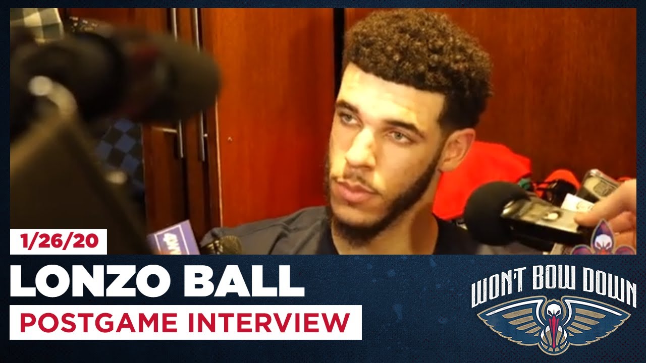 Lonzo Ball on Kobe Bryant's Legacy, Career-High vs Celtics | New Orleans Pelicans background