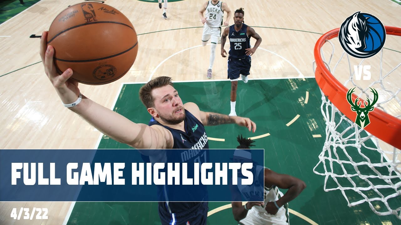 Luka Doncic (32 Points) at Milwaukee Bucks background