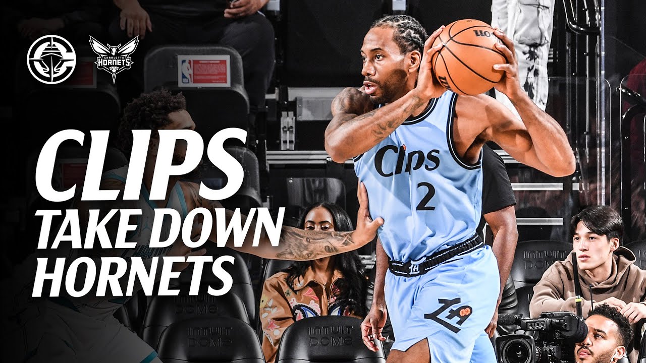 Clippers Win Over Hornets Highlights | LA Clippers background