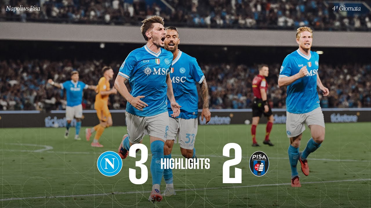 Highlights | Napoli - Pisa 3-2 | Serie A - 4ª giornata background