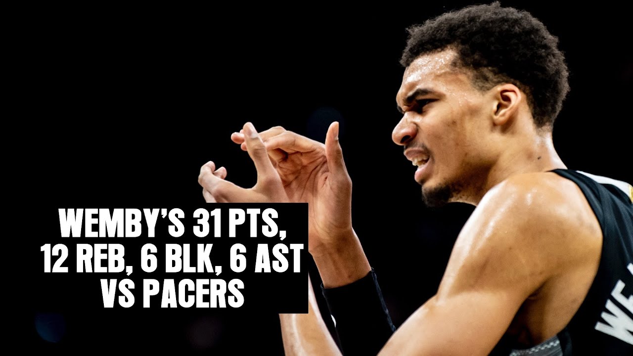 Victor Wembanyama's Historic game vs Indiana Pacers | 3.3.2024 background