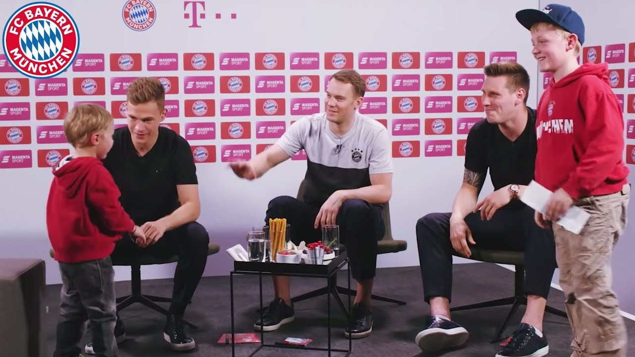 Neuer, Kimmich & Süle überraschen Fans in der Erlebniswelt! | FC Bayern Prank mit Magenta Sport background