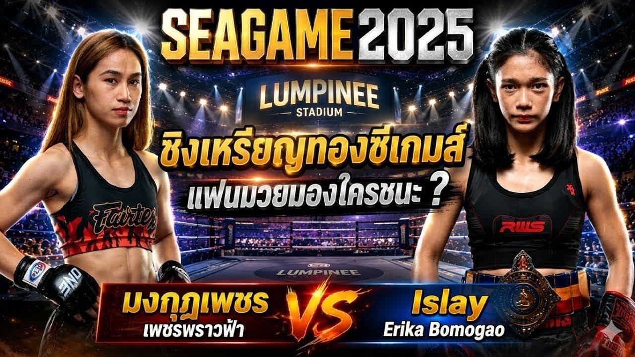 ชิงเหรียญทองซีเกมส์แฟนมวยมองใครชนะ ? มงกุฎเพชร เพชรพราวฟ้า vs Islay Erika Bomogao