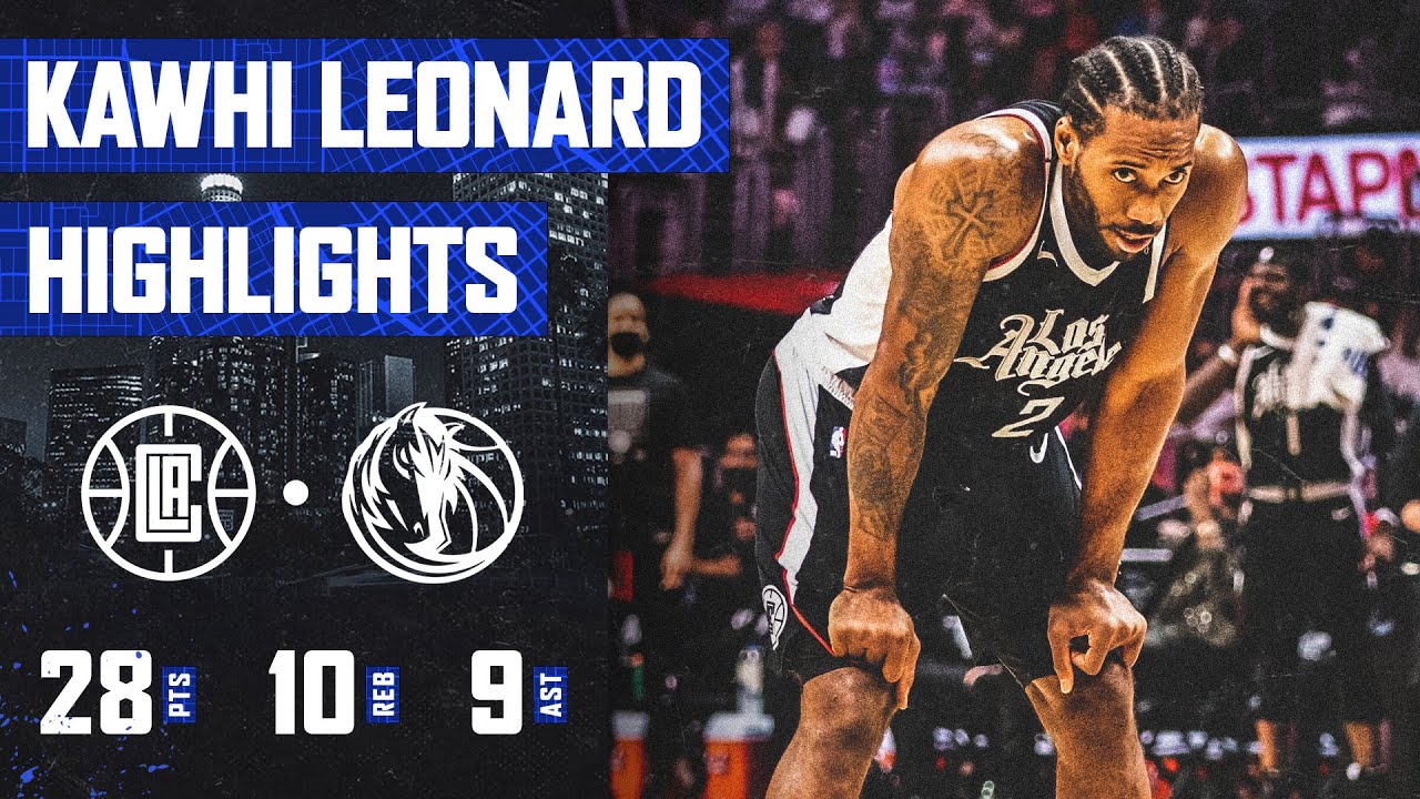 Kawhi Leonard (28 PTS, 10 REB, 9 AST) Posts Complete Outing Game 7 vs. Mavericks | LA Clippers background