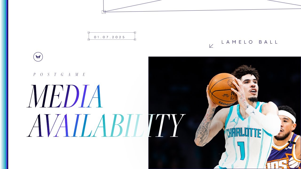 Hornets vs Suns: LaMelo Ball Postgame Media Availability | 1/7/2025 background