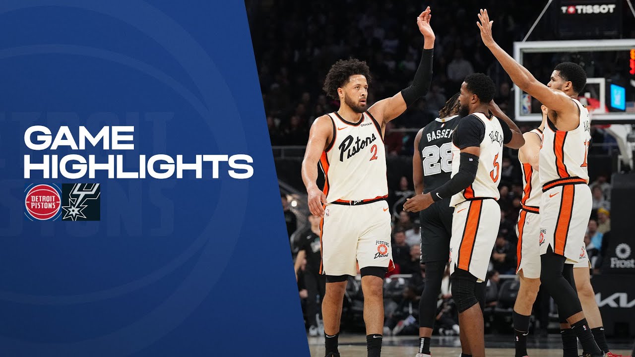 Full Game Highlights l Detroit Pistons vs San Antonio Spurs
