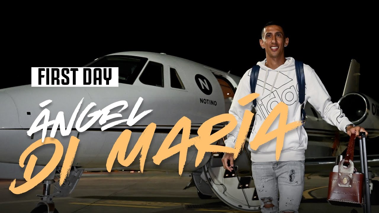 ÁNGEL DI MARÍA'S FIRST DAY AT JUVENTUS | #WelcomeÁngel background