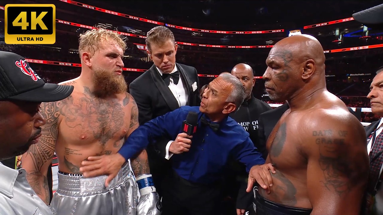 Mike Tyson (USA) vs. Jake Paul (USA) | 4K - FULL HIGHLIGHTS #boxing #sports #combat