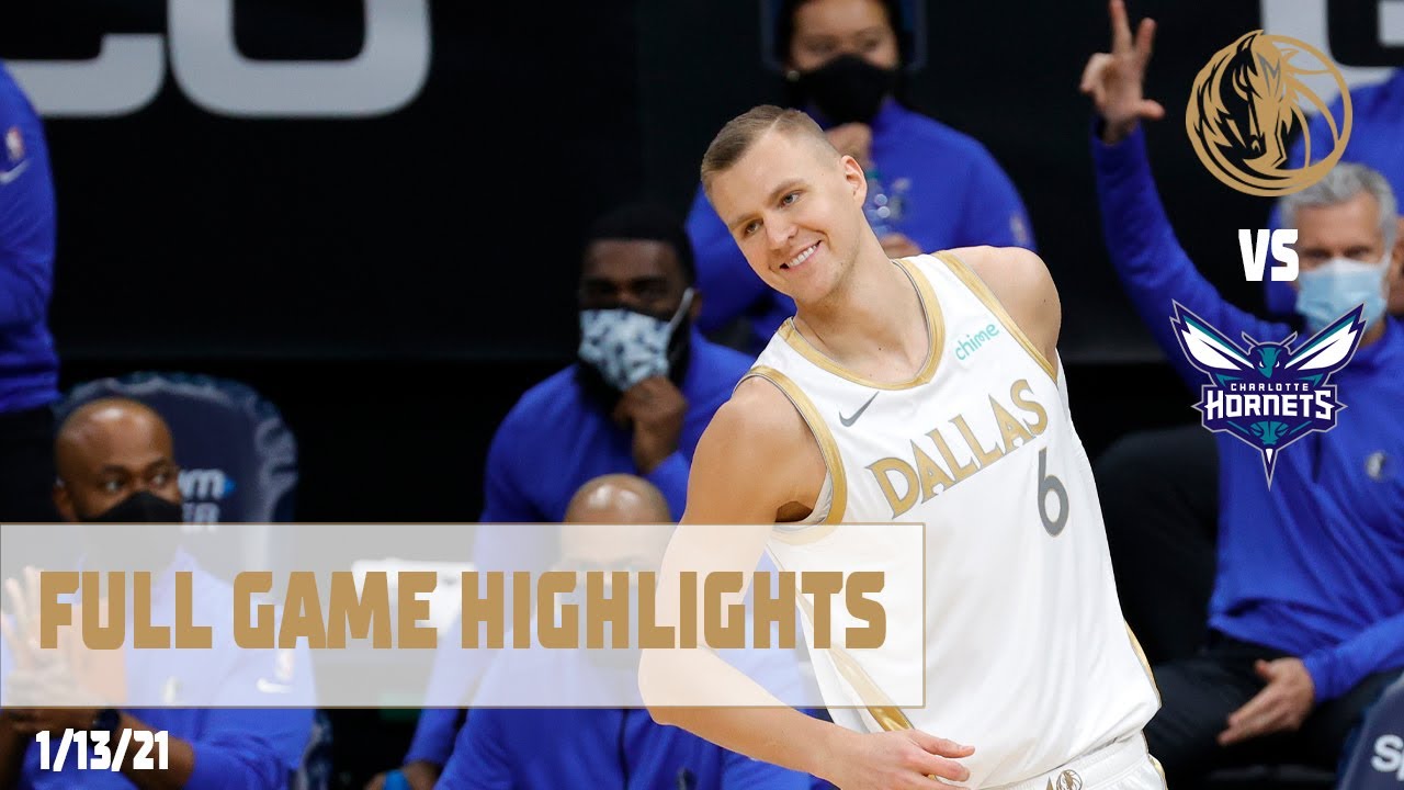 Kristaps Porzingis (16 points) Highlights vs. Charlotte Hornets background