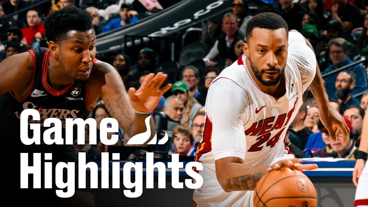 Powell, Ware, Jaquez Jr. Combine For 74 PTS ๐ฅ HEAT vs. 76ers | HEAT Highlights | November 23, 2025 background