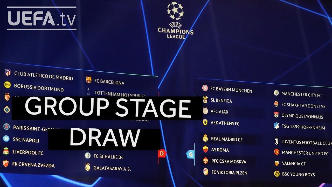 UEFA CHAMPIONS LEAGUE 2018/19 GROUP STAGE DRAW background