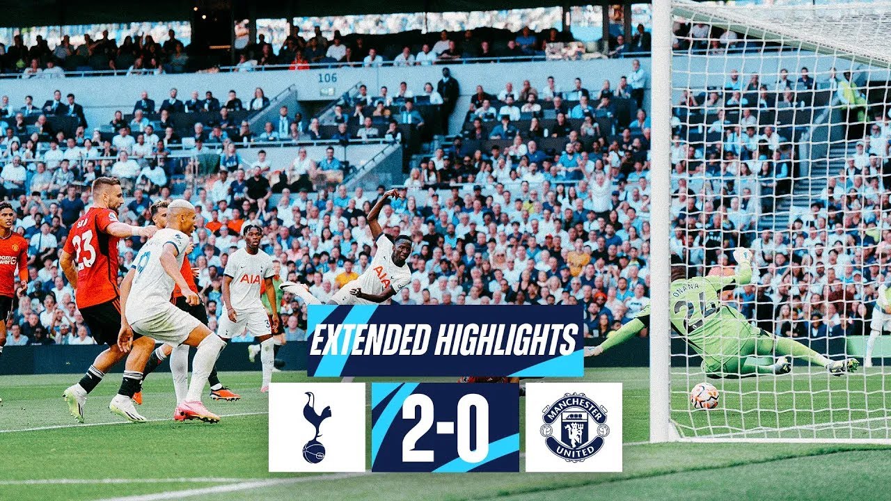 TOTTENHAM HOTSPUR 2-0 MANCHESTER UNITED // PREMIER LEAGUE EXTENDED HIGHLIGHTS background