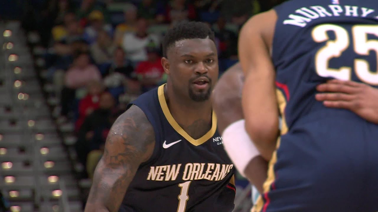 Zion Williamson Highlights vs. San Antonio Spurs 2/23/25 background