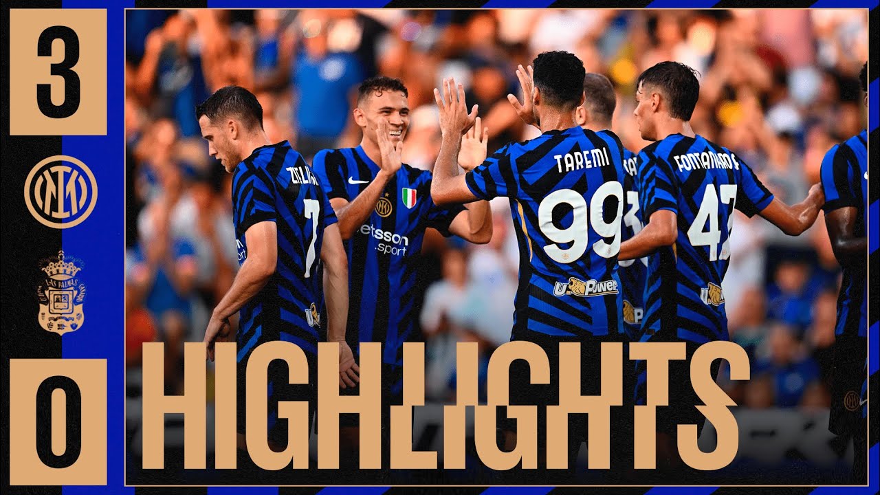 SECONDA DOPPIETTA NERAZZURRA PER TAREMI | INTER 3-0 LAS PALMAS | HIGHLIGHTS | AMICHEVOLE 2024/25 ⚽⚫🔵 background