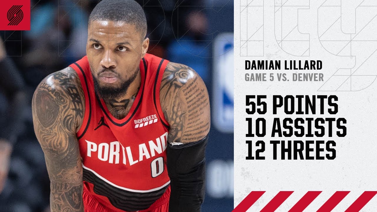 Damian Lillard (55 PTS, 10 AST) Game 5 Highlights | Trail Blazers vs. Nuggets