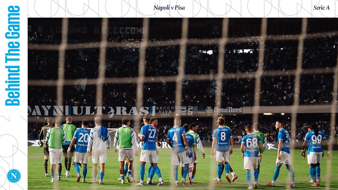 BEHIND THE GAME | #NapoliPisa, vittoria al cardiopalma per gli azzurri di #Conte