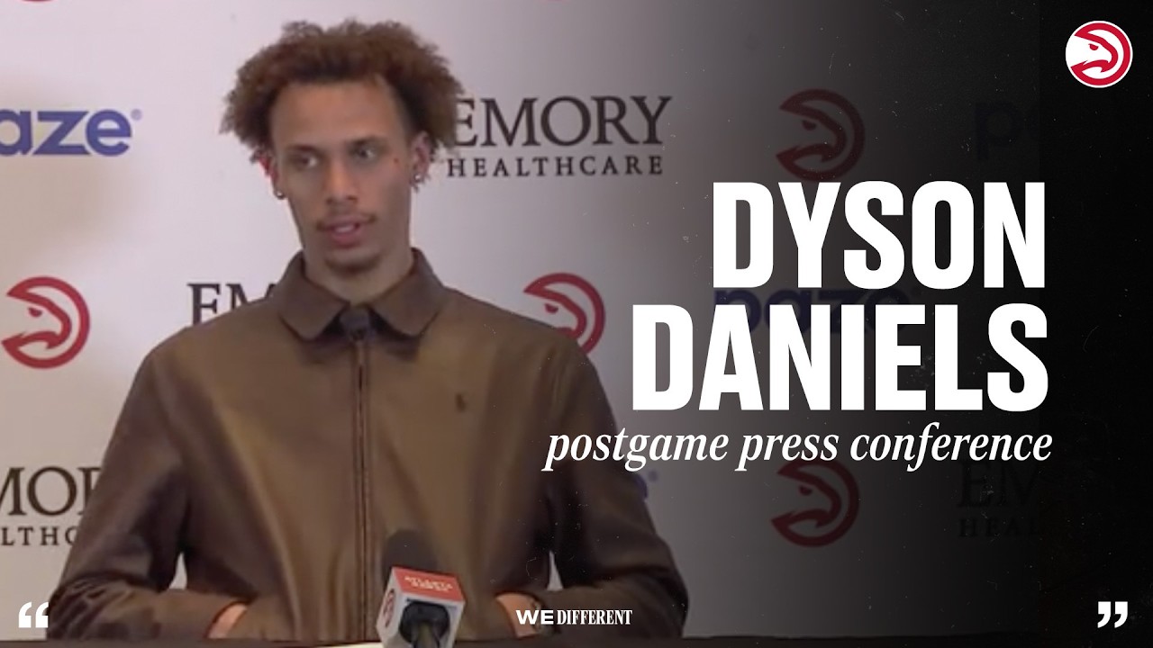 Hawks vs. Celtics Postgame Press Conference: Dyson Daniels