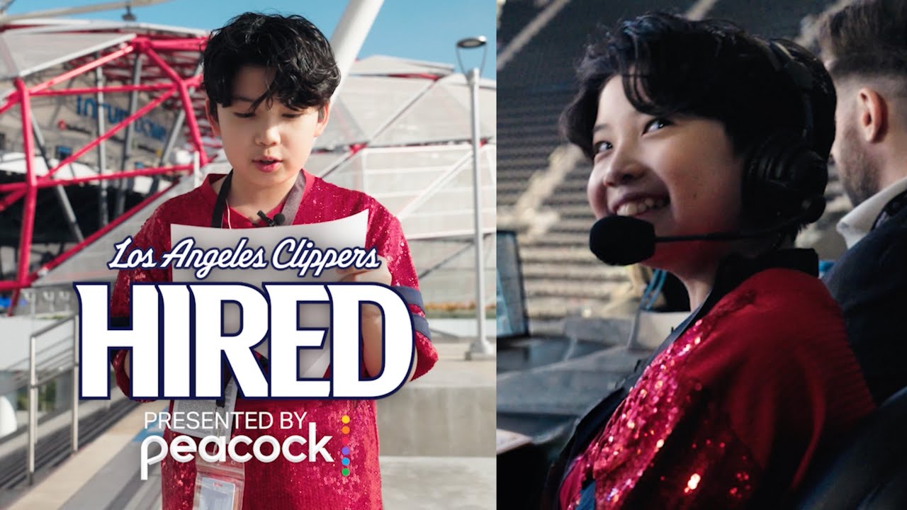 Kid Clipper Joins Clippers as an Announcer | LA Clippers Hired presented by Peacock đ§đ