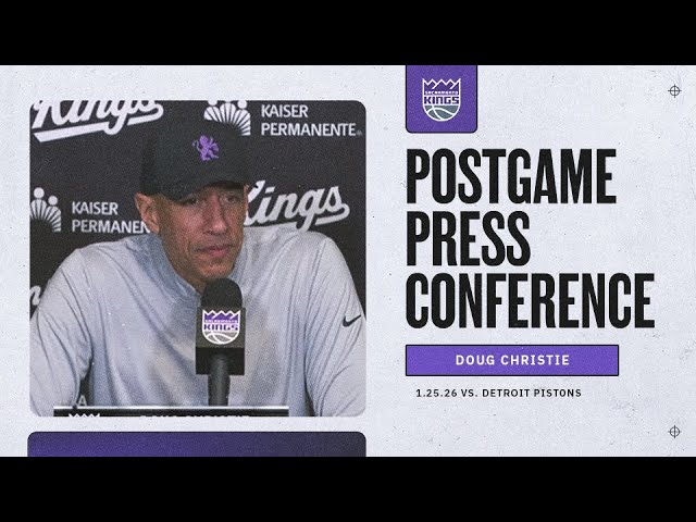 Coach Christie | Postgame Interviews 1.25.26 background