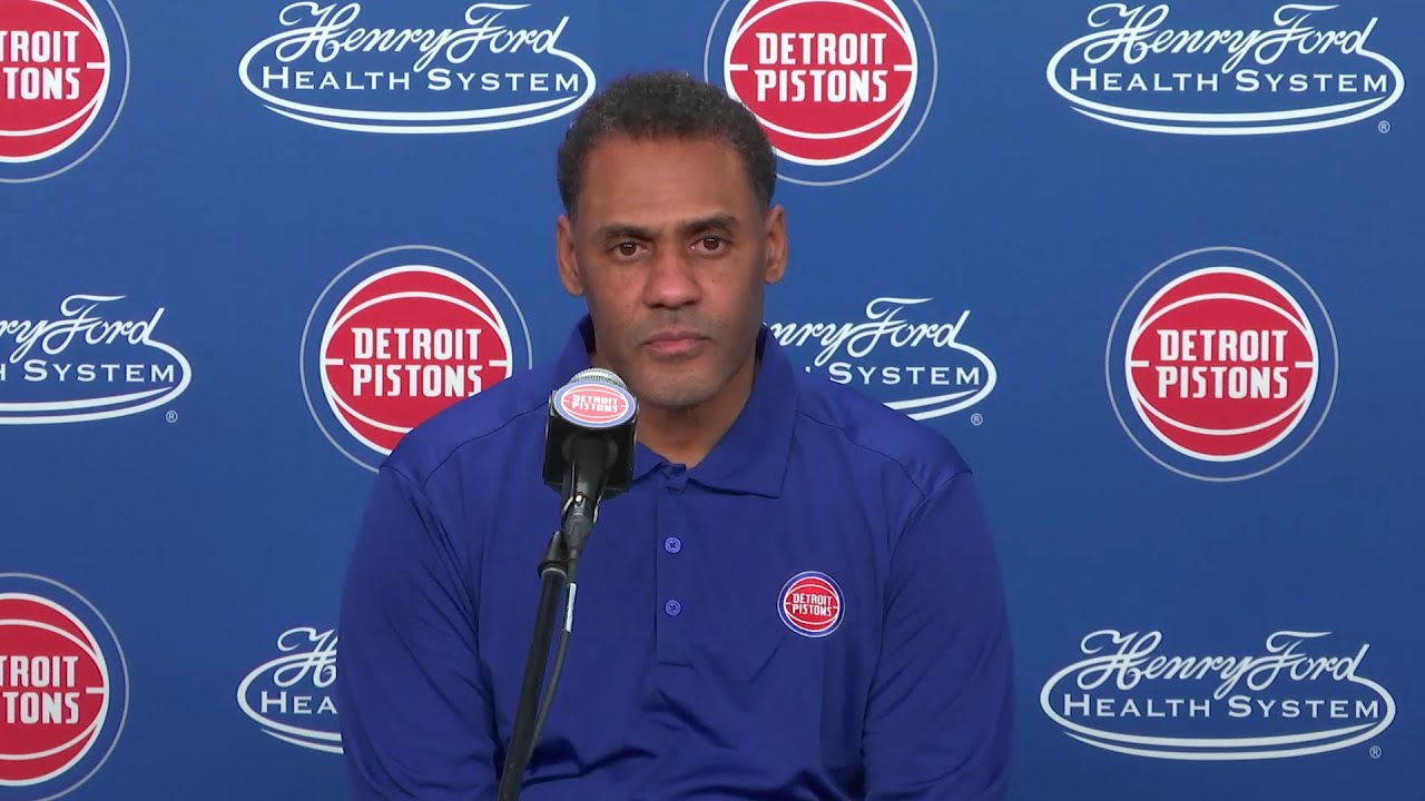 Troy Weaver Draft Night Press Conference background